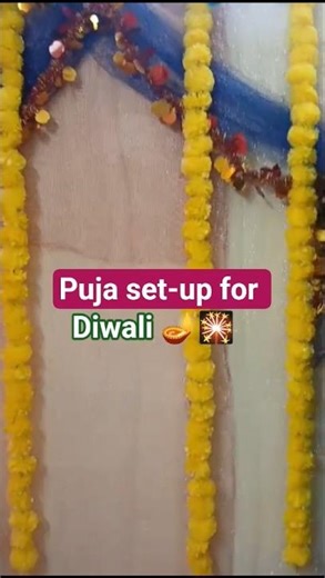 Diwali puja set-up #festivals #festivalvibes #diy #diwali