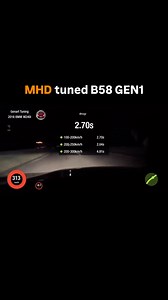 One of the quickest B58 GEN1 out there running a crazy 2.7s 100-200kph and 4.9s 200-300kph 🚀🚀🚀 MHD custom tune by @darkhorse_kiev Built by @genarttuning B58 GEN1 3.2L stroker kit from @5150 Precision Turbo 74/80 Kelford Cams 8HP70 transmission stage 2 by @martinvonmama _____________________ MHD S58 & B58 GEN1&2: Real Time Tuning - On The Fly Map Switching - On The Fly Exhaust Flap Control - Anti Lag - Flex Fuel - KnockCEL - No Lift Shift - Overrun Brap - Single Bank - Full Motiv ReFlex 2 Way 