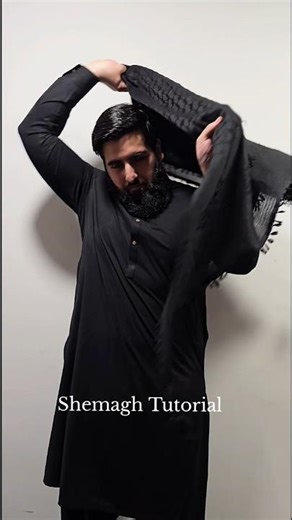 Shemagh Tutorial 😎 #shemagh #keffiyeh #eidoutfit #eidoutfitideas #tutorial #islamicshorts #viral