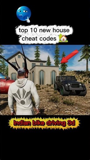 Top 10 new house cheat codes 🤑 indian bike driving 3d ll #shorts #viral #indianbikedriving3d #gaming