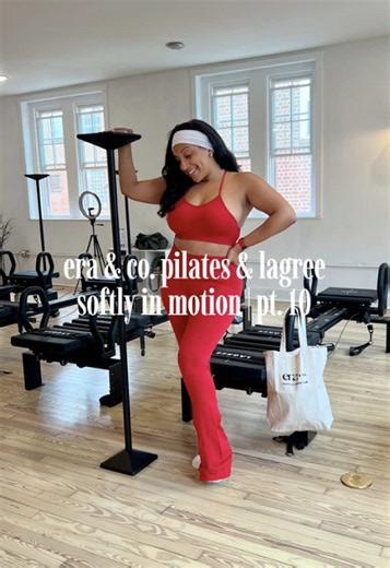 Tried a new Lagree studio just outside of Charlotte in Kannapolis, NC and I think I’m finally obsessed. A slower controlled workout that still humbles you immediately. Matcha, coffee, good music, & a full microformer class. Era & co. pilates lagree is such a cute wellness spot. #CharlotteWellness #LagreeWorkout #PilatesLifestyle #Lagree #WellnessLifestyle