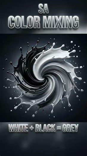 black and white color mixing magic in factory | how to make grey color #colorstylist #colourcrush