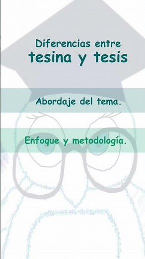 Diferencias entre tesina y tesis #tesis #tesina #monografia