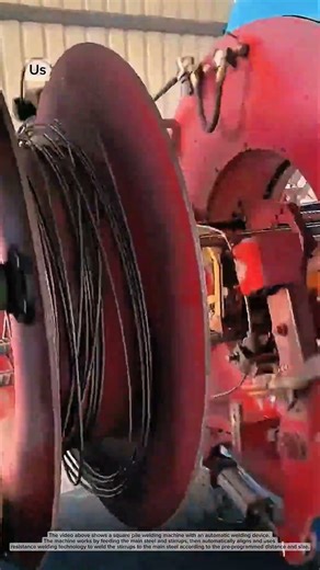 Automatic square pile steel cage welding machine