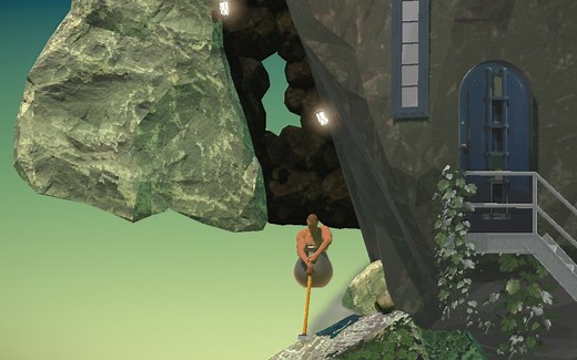 视频最后有如何下载此游戏《Getting over it》