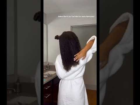 Sleek Claw Clip Updo on my Natural Hair! #shorts