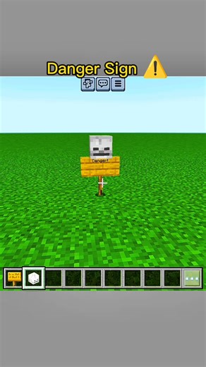 ⚠️ Danger Sign – Warning Area Build in Minecraft! 🚧#Minecraft#MinecraftBuild#DangerSign#Warning
