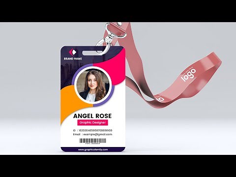 Employee Id Card Design || Photoshop Tutorial