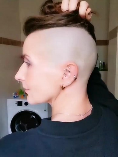 Sleek Bald Undercut Styles for Women | Nape Shaved Hair Ideas