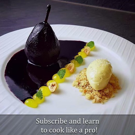 Elegant Fine Dining Dessert Plating