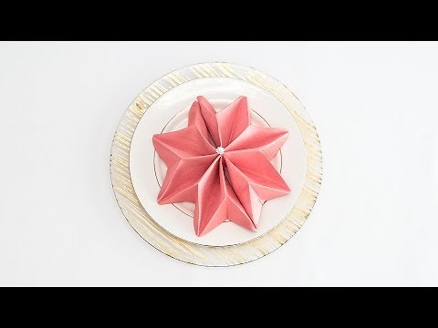 Star Napkin Fold Tutorial