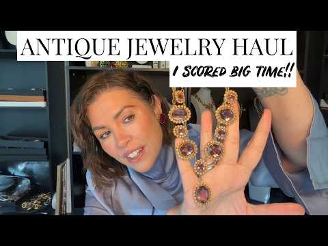 ANTIQUE JEWELRY HAUL - I SCORED BIG TIME!!