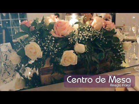 Como hacer un CENTRO DE MESA con 🌼 FLORES NATURALES para BODAS 🌷