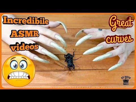 New DANGEROUS ASMR VIDEO with my GREATEST LONG SHARP NAILS! Wonderful prospective 💋