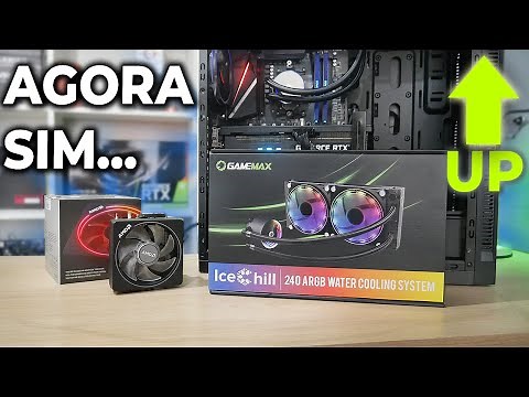 UM UPGRADE BACANA NO PC GAMER, WATER COOLER 240MM PELO AIR COOLER, FEZ DIFERENÇA?
