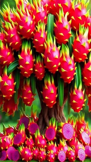 best and easiest method for growing and planting dragon fruit trees is by grafting stems. #garden