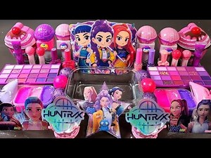 K-POP demons hunters Slime 4K - Mixing makeup, glitter, stars and so much more