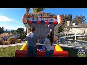 Connect 4 Jump Shot Inflatable Interactive Game Rental
