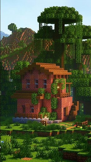 Building Minecraft Spanish House 🏡 43#shorts #minecraft