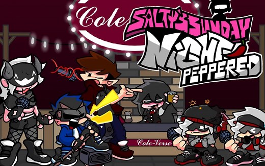 FNF优质MOD Salty's Sunday Night Peppered 新手叫疼 WEEK3 5贴图更新