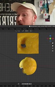 Animator Will Anderson has turned himself into a lemon using Blender's Geometry Nodes. Thank god it's not an orange or a pickle. Here's how it was done: https://80.lv/articles/animator-turns-himself-into-a-lemon-with-blender-s-geometry-nodes/ | 80 Level