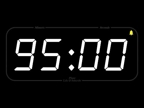 95 MINUTE - TIMER & ALARM - 1080p - COUNTDOWN