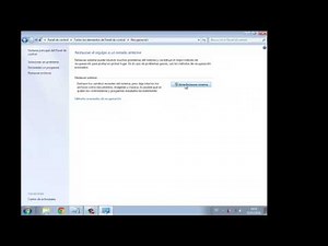 Restaurar Sistema Windows 7 ¡¡Sin perder información!!