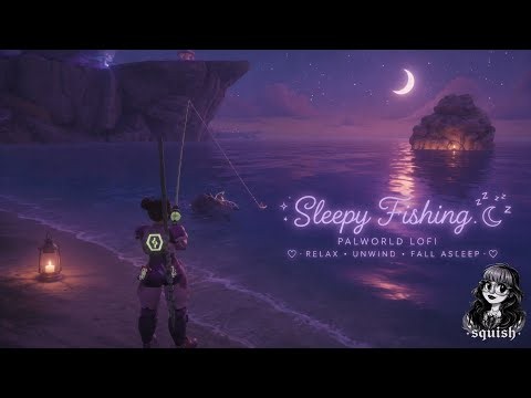 1 Hour of Palworld 1.0 Fishing to Sleep To | Cozy Lofi & Ocean Sounds