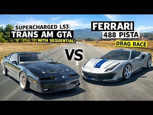 610hp Sequential Shifting Trans Am vs Ferrari 488 Pista... with a Le Mans Start!