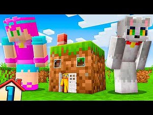 ¡Hice la CASA MÁS PEQUEÑA de Minecraft para ESCONDERME de mis Vecinos! 😨🏡 LOS VECINOS #1 (MIKECRACK)