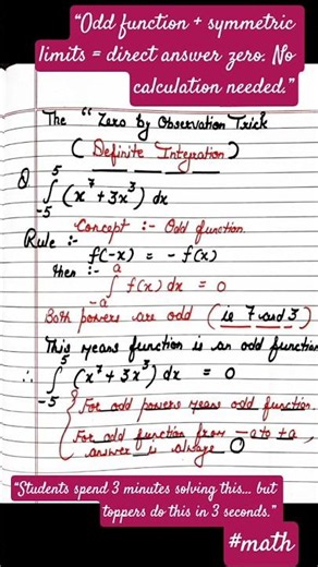 🔥 JEE Advanced Calculus Trick | Solve This Integral in 3 Seconds! 🤯