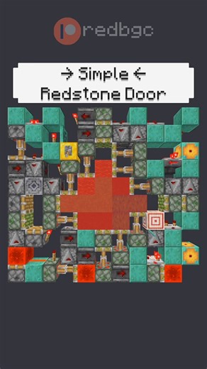 redbgc | Minecraft Redstone on Instagram: "A Redstone Door You Say... #Minecraft Download our builds on: Patreon.com/redbgc Resource Pack: RedRefinedRs #redstone #minecraftmemes"