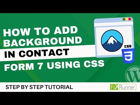 How To Add Background Color In Contact Form 7 Using CSS