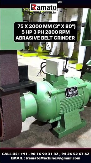 ⚙️ 75x2000mm Abrasive Belt Grinding Machine | Lancer Belter Heavy Duty Belt Grinder | Ramato® 🔥 🚀