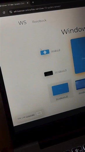 Fake Windows Update😳 #windows #computer #computereducation #automobile