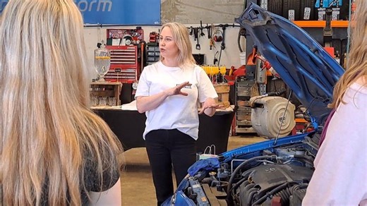 Mechanic lifts lid on car maintenance for women