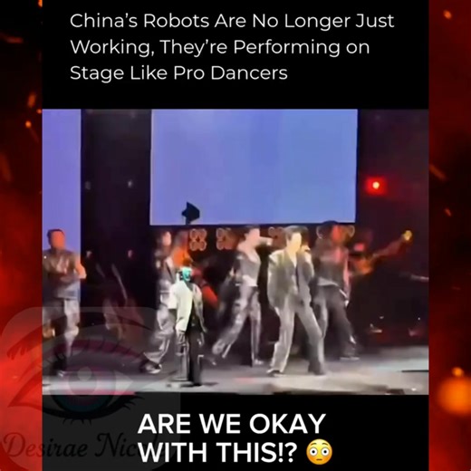Ai robots are replacing human dancers in China. Will famous artists in the US do this soon!? 👀 #airobots #dance #China #HumanVsAI | Desirae Nicole