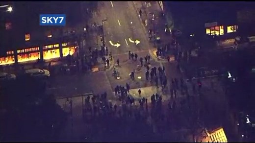 VIOLENT UC BERKELEY PROTEST: A controversial speaker from Breitbart News fuels a violent protest at UC Berkeley. #UCBERKELEY TONIGHT at 10 on KRON 4 News, see video of broken glass, fireworks, and police in riot gear. WATCH LIVE NEWSCAST: http://kron4.com/watch-kron-4-newscasts/ | KRON 4 News