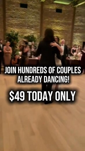 JUST $49 ONLY For Today! Your first dance doesn’t have to be awkward! Learn easy, natural steps from home : no pressure, just fun. START TODAY! | Wedding Dance Cycle