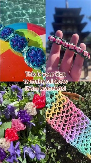 This is your sign to make rainbow loom bracelets!☀️🍉👗