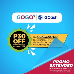 Sa GoGo Xpress, you can now GOGO cashless with your delivery fees using our new Scan-to-Pay option with GCash! Cashless payments made easier when you #BookGoGoXpress! Here’s how! Get P30 off for one transaction! Use promo code: GGXGCASH30 upon booking confirmation. Note: Scan-To-Pay available Pinas-wide, for Pay Upon Pick Up transactions only. Per DTI Fair Trade Permit No. FTEB-119245 Series of 2021 #GoGoCashlesstoday | GoGo Xpress