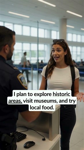Real Immigration Officer Shares the Tricky Questions Travelers Fear #shorts #englishconversation