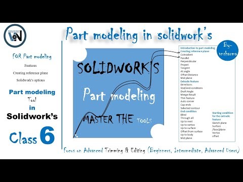 Part modeling in solidwork’s "Class-6"