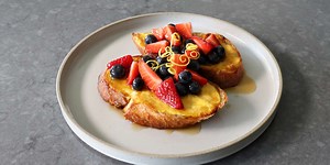 Baked Yogurt Custard Toast