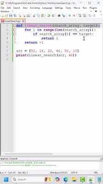 Linear Search in Python (Tamil)