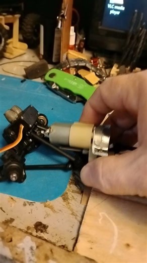 Test bracket installed on WPL c24-1 gear box on the ldrc buggy. . .