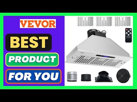 VEVOR Insert Range Hood, 900CFM 4-Speed, 36 Inch