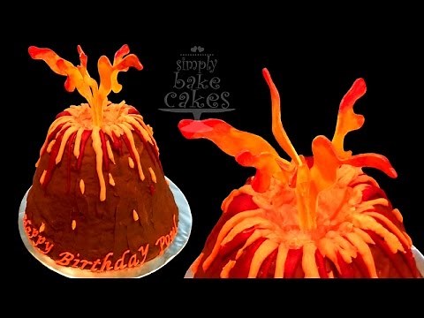Volcano cake