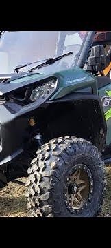 2022 Can Am Commander 700 DPS front axle removal using a 1/4 ton come a long.