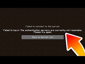 How To Fix: Failed To Login: The Authentication servers are currently not reachable
